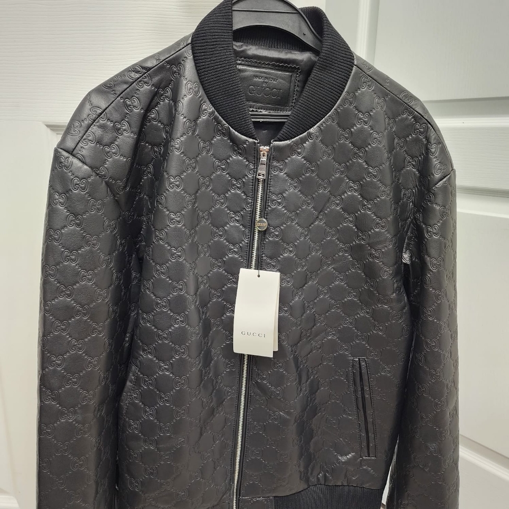 Gucci Black Embossed Jacket